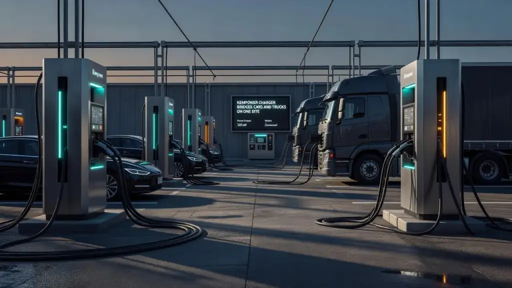 Kempower Charger Bridges Cars and Trucks on One Site